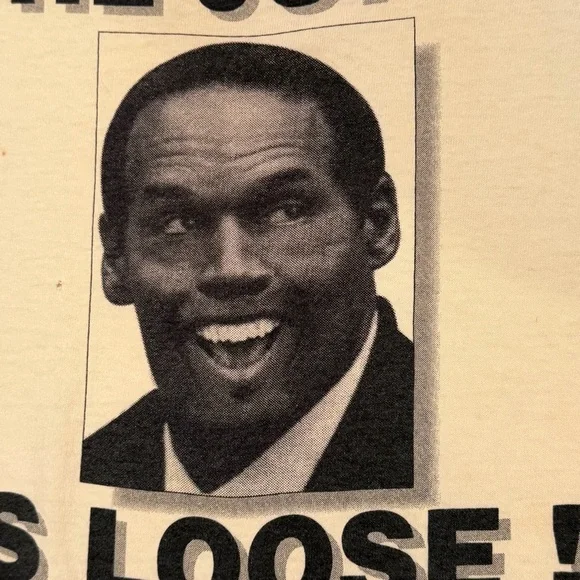 Vintage 1990s O.J. Simpson “The Juice Is Loose” Graphic T-Shirt Men’s Large - Picture 4 of 12
